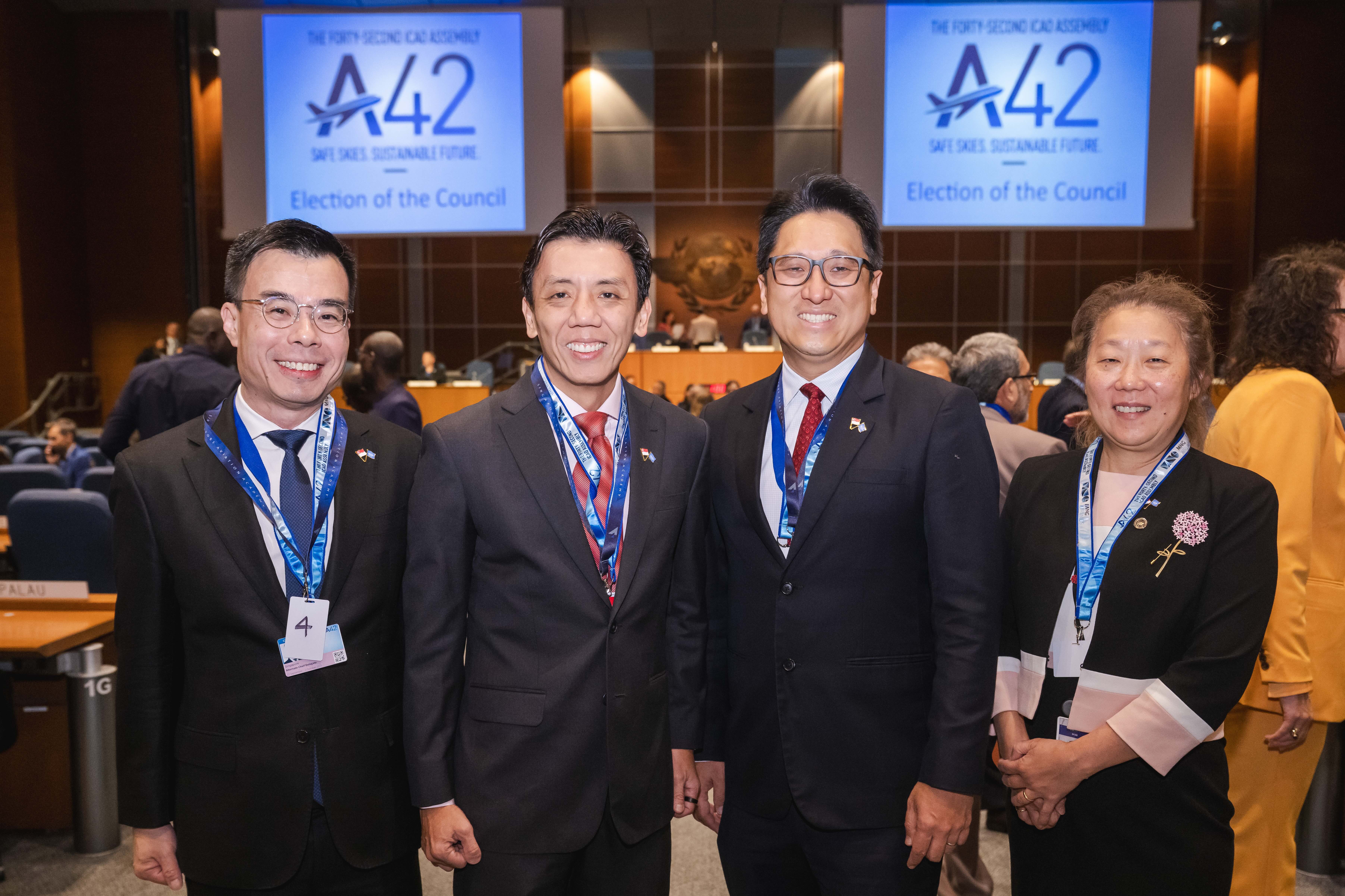 Ministry of Transport and Civil Aviation Authority of Singapore at the Elections of the 42nd ICAO Council